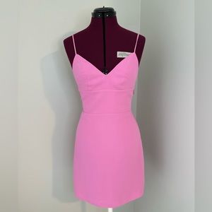 Amanda Uprichard pink mini dress